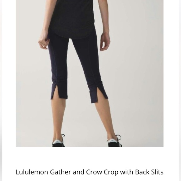 Vintage Lululemon capris split hem, 6 - Picture 2 of 7